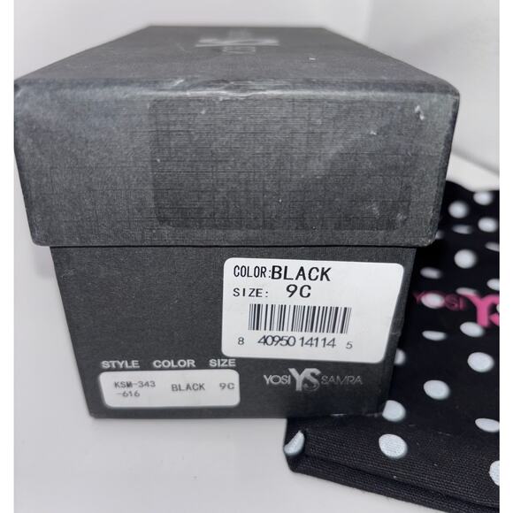 Yosi Samra Girl's Kid's Black/Tan Flats, Shoes Size 9C (child), Pony Hair - Picture 3 of 3